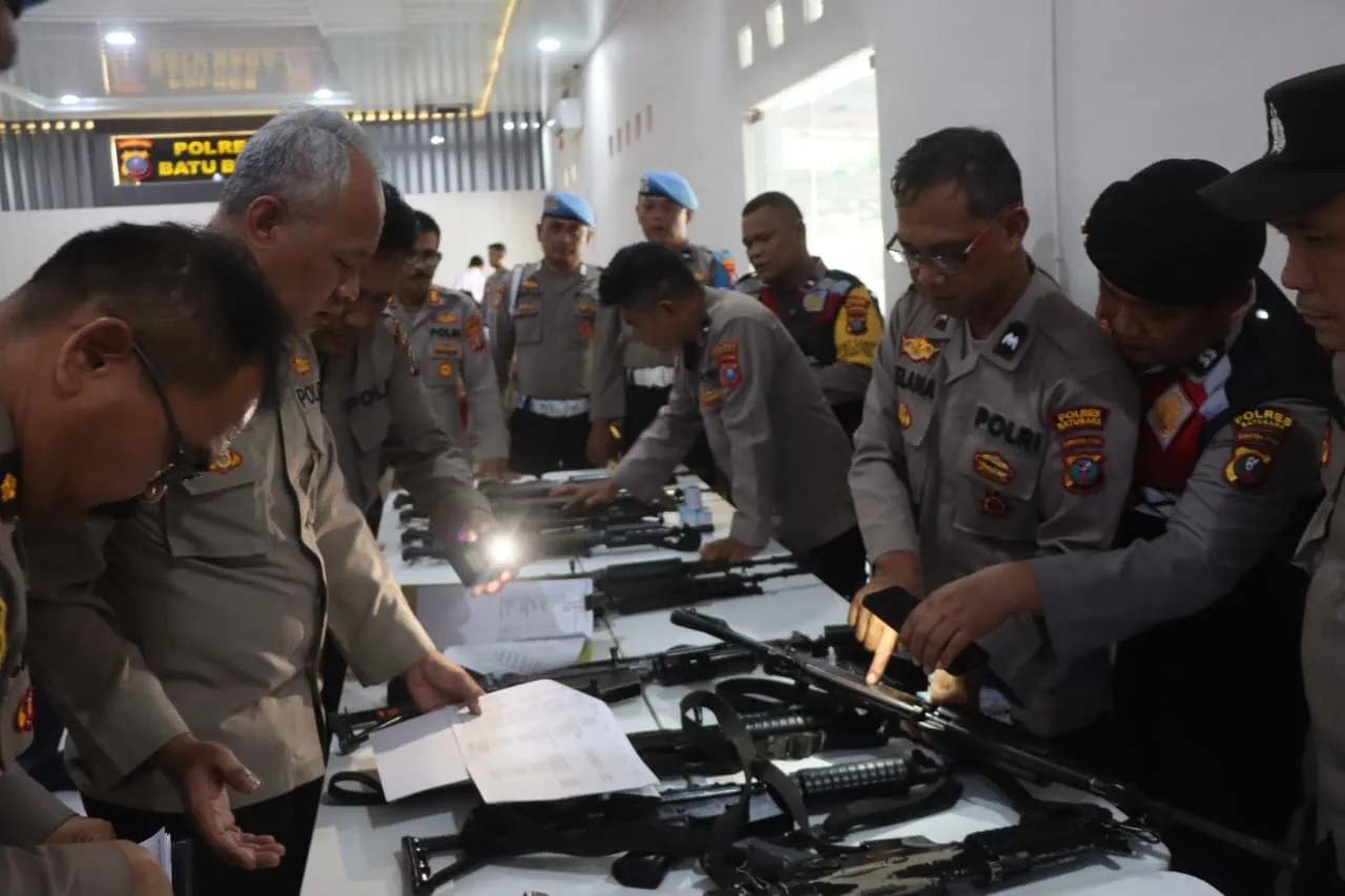 Mabes Polri Periksa Senpi di Jajaran Polres Batu Bara