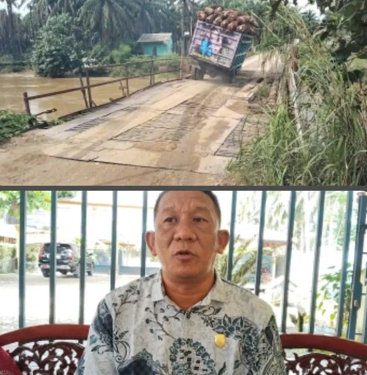 Jembatan Penghubung 13 Desa Di Palas Kondisinya Memprihatinkan