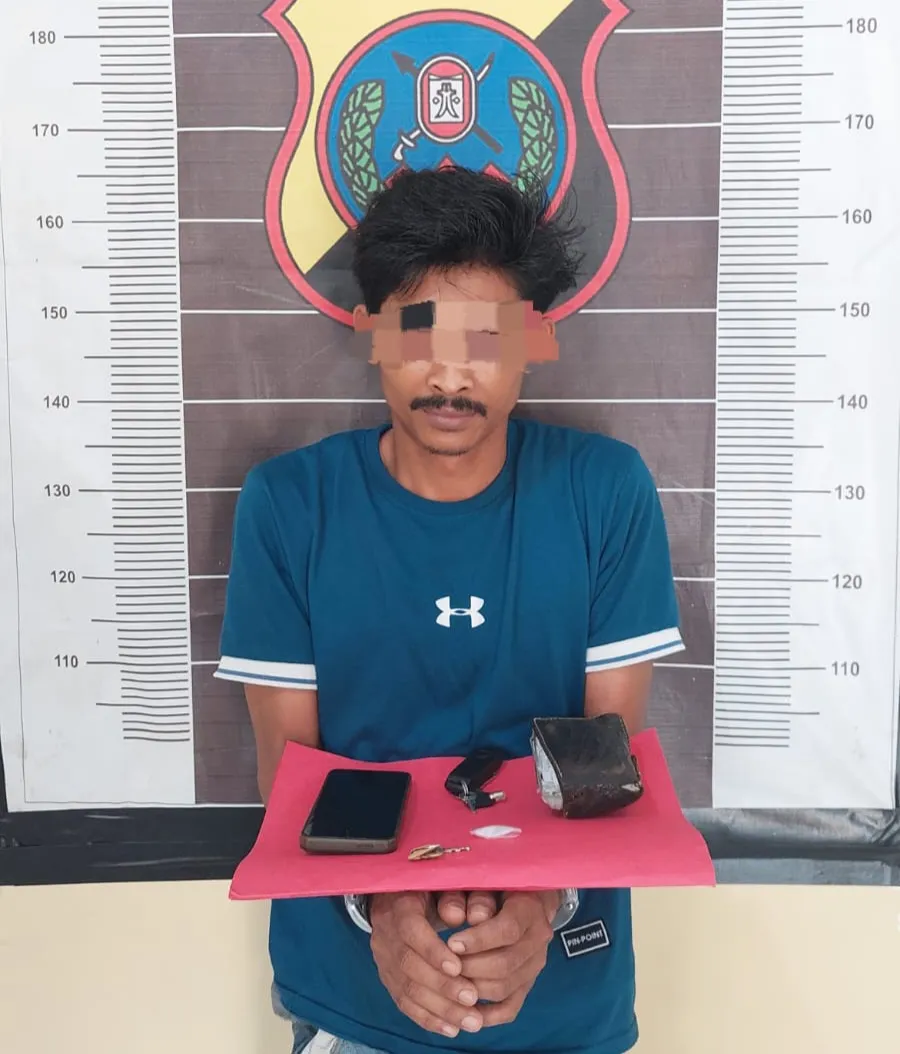 Polsek Lima Puluh Gerebek Sarang Narkoba, 1 Orang Diamankan