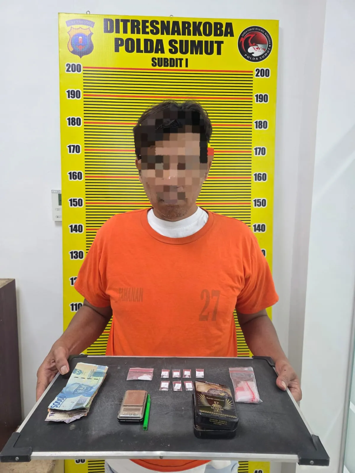 Pengedar Sabu di Medan Tuntungan Ditangkap Saat Layani Pembeli