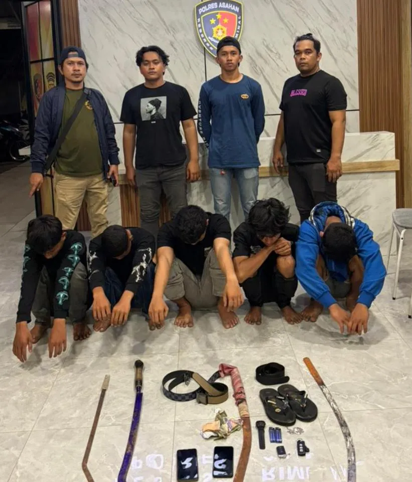 Timsus Geng Motor Amankan Remaja Tawuran Bersenjata di Asahan
