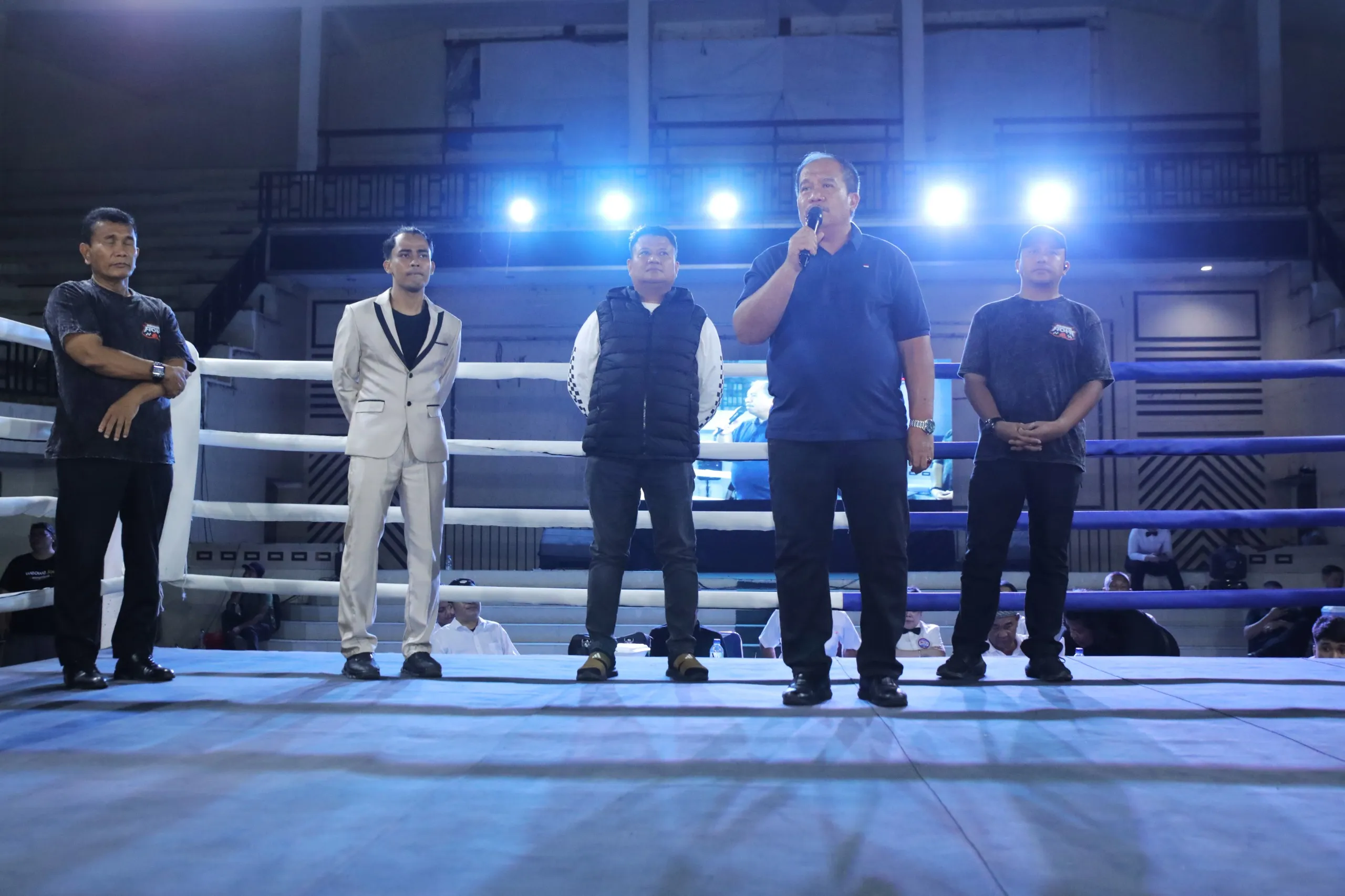 Meriahkan HUT Bhayangkara Ke-80, Bupati Asahan Hadiri Asahan Fight Series 3