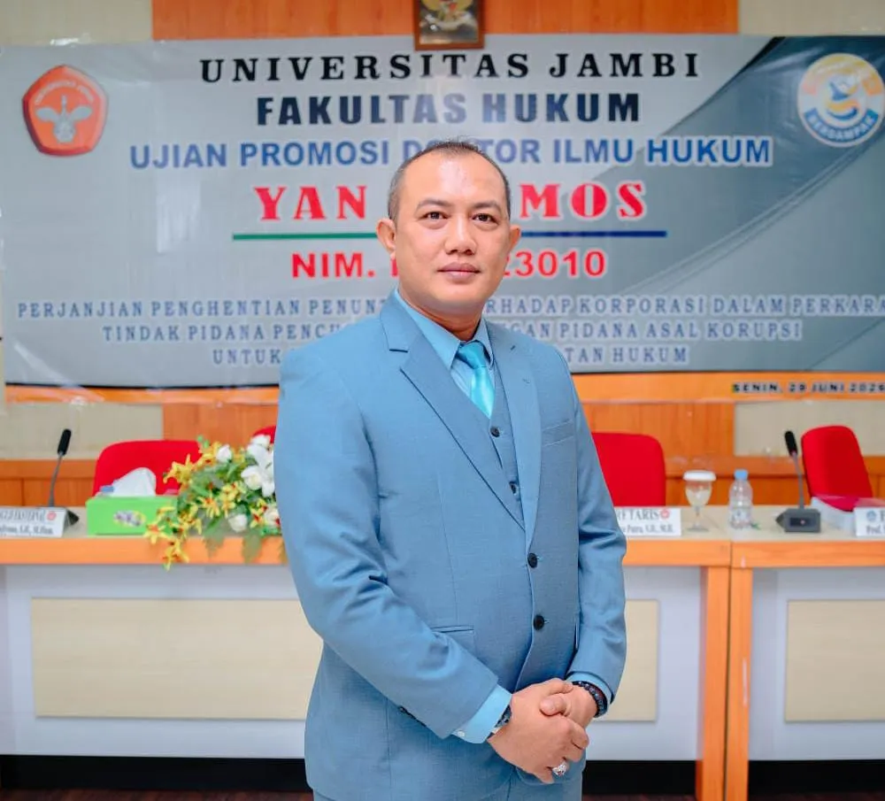 SAH!! Yan Patmos Plt Kalapas Narkotika Langkat Raih Gelar Doktor Ilmu Hukum