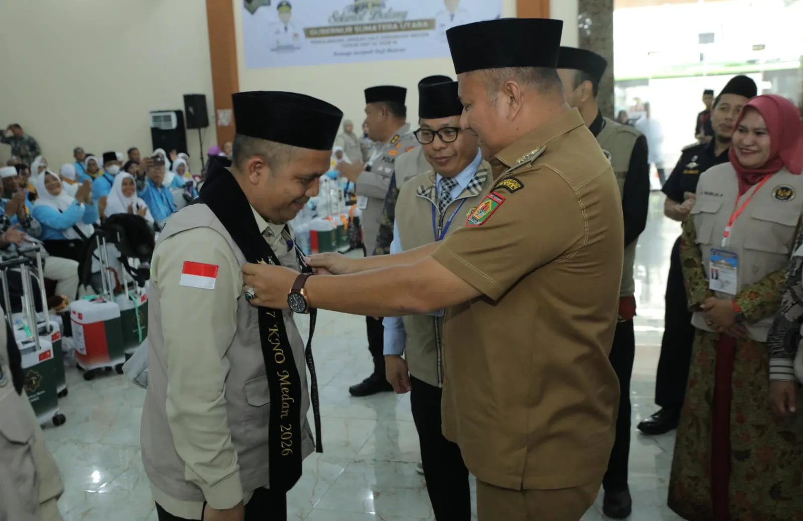 Wabup Rianto Sambut Kepulangan Jamaah Haji Kloter 7 Asahan