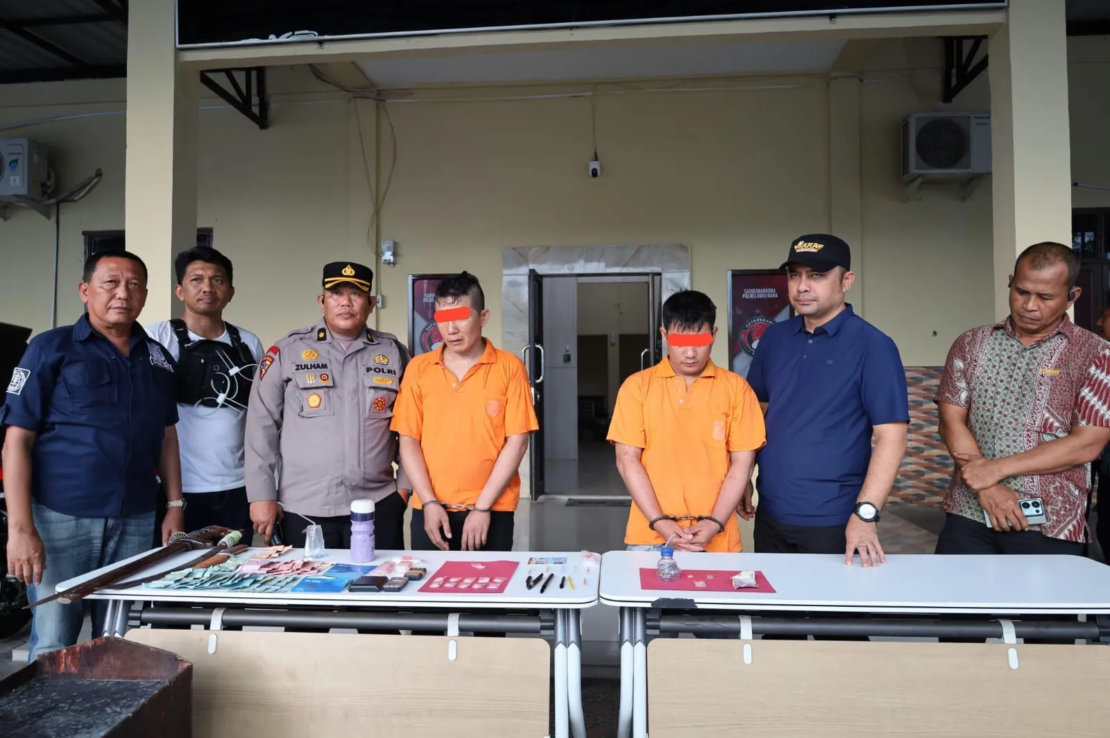 Gerebek Sarang Narkoba di Tanjung Tiram, Polres Batu Bara Amankan Tiga Pria dan Sabu 11,41 Gram