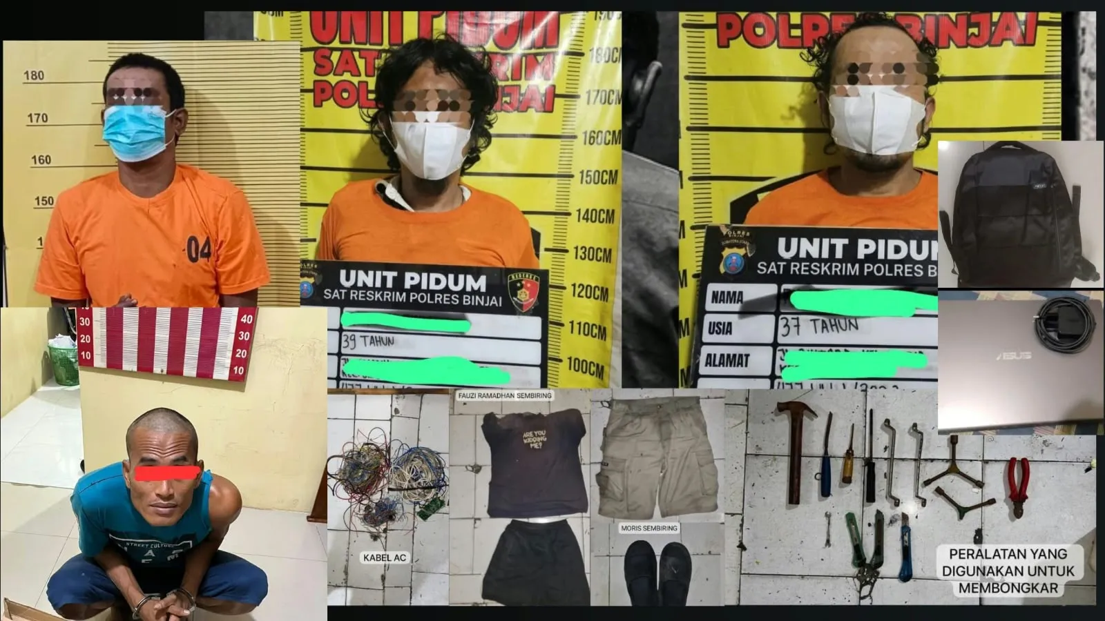 Polda Sumut Ungkap Puluhan Kasus Curas-Curat, 44 Orang Ditangkap