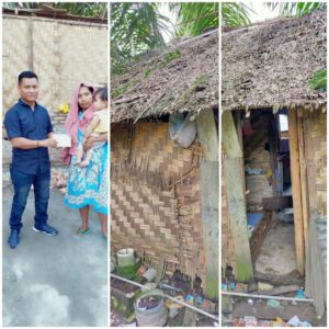 PK KNPI Talawi Peduli Masyarakat Kecil.Bantu Renovasi Rumah Warga Pahang Batu Bara