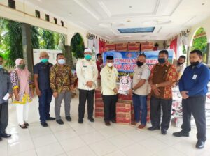 Pemkab Palas Terima Bantuan CSR  PT KAS Untuk Korban Banjir Bandang