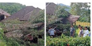 Rumah Warga di Sibolga Diterjang Badai