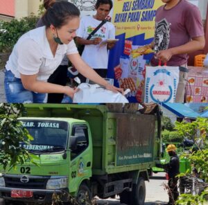 Beli Sembako Bayar Pakai Sampah di Porsea Kabupaten Toba