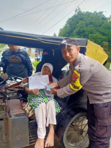 Polsek Indrapura Kawal Penyaluran Dana BLT BBM