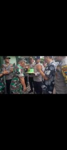 HUT TNI Ke 77,Polsek Indrapura Ucapkan Selamat ke Markas Danramil 02/AP