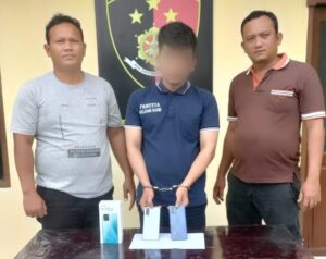 Polsek Medang Deras Ringkus Pencuri HP