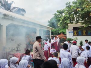 Cegah DBD, di Sekolah dan Rumah Warga di Batu Bara Difogging