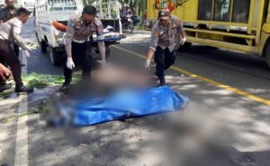 Tabrakan Bruntun, 2 Truk Kontra Sepeda Motor di Batu Bara, 1 Orang Meninggal Dunia