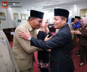 Waris Lantik Sekda Tanjungbalai Nurmalini Marpaung dan Sejumlah Kepala Dinas 