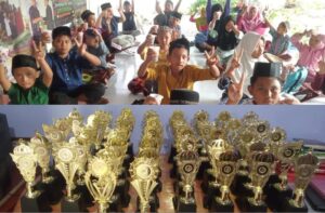 Lagi, Ferdy Sembiring Bantu 50 Piala Ke Rumah Tahfidz Quran RQV Al Azizi Pematang Seleng 