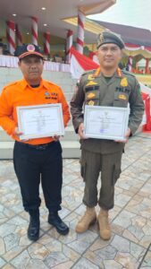 Satpol PP dan BPBD Tapsel Dapat Penghargaan Gubernur Sumut