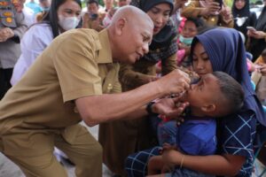 Hari Kedua, Pemkab Asahan Capai 20 persen Sub PIN Polio