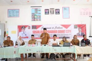 Wali Kota Waris Hadiri Sosialisasi Program Smart City di SMAN 3 Tanjungbalai.