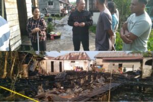 Rumah Warga di Pemukiman Sempit Jalan Beko Tanjungbalai Terbakar