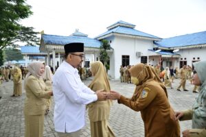 Wabup Batu Bara Oky Iqbal Frima Pamit Dengan ASN