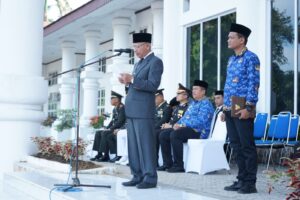 Bupati Asahan H. Surya, Pimpin Upacara Hari Bela Negara.