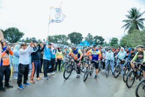 Bupati Zahir Lepas 600 Pesepeda Event Jelajah Negeri Batu Bara.