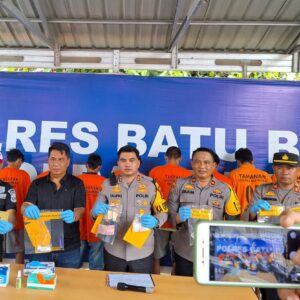 Dua Minggu, Polres Batu Bara Amankan 12 Tersangka Narkoba.