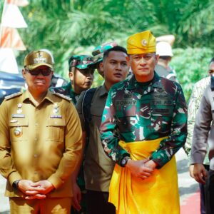 Pj. Nizhamul Sambut Kunjungan Tim Wasev TMMD 119 di Batu Bara.