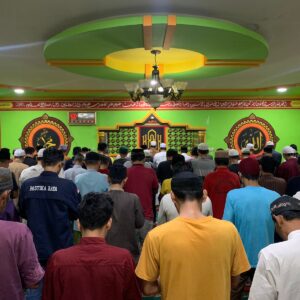 Warga Binaan Lapas Narkotika Pematangsiantar Sholat Taraweh Berjamaah.