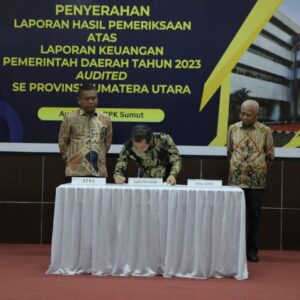 Pemkab Asahan Raih WTP 7 Kali Berturut.Hasil Pemeriksaan LKPD 2023 Diterima Bupati Asahan.