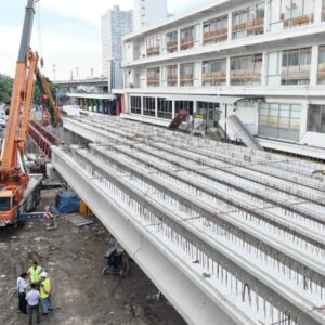 Overpass Jalan Stasiun Urai Kemacetan Lalu Lintas, Progres 52 Persen.