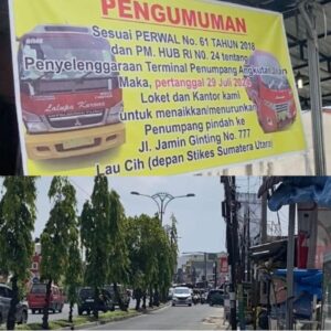 Penertiban Pool Bus Jamin Ginting,Jalan Tidak Semrawut.