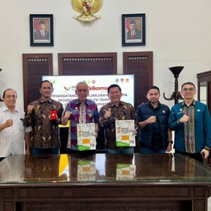 Teken MoU,Telkomsel Siapkan Jaringan Komunikasi Dukung PON 2024.