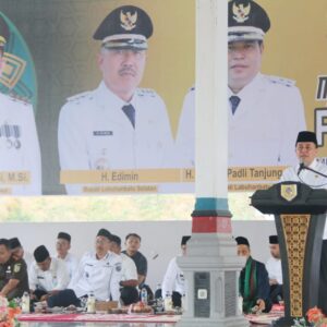 Disambut Ribuan Masyarakat Labusel, Pj Gubernur Sumut Agus Fatoni Ajak Masyarakat Sukseskan PON XXI.