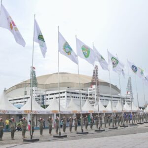 39 Bendera Kontingen PON XXI Berkibar, Ini Kebanggan Sumut.