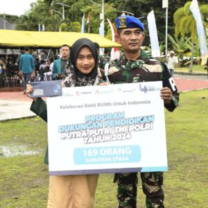 169 Putra Putri TNI -Polri Dapat Bea Siswa Pendidikan dari INALUM dan PT Antam Tbk.