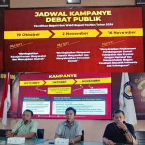 Jelang Debat Publik Pilkada Pacitan KPU Adakan Media Gathering.