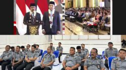 Dukung Pimpinan Baru, Lapas Labuhan Ruku Ikuti Penyambutan Menteri Baru secara Virtual.