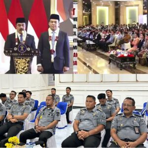 Dukung Pimpinan Baru, Lapas Labuhan Ruku Ikuti Penyambutan Menteri Baru secara Virtual.