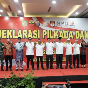 Deklarasikan Pilkada Damai Kota Medan.