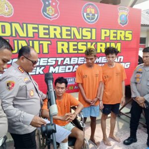 Polsek Medan Tembung Tangkap Suami Aniaya Istri hingga Tewas.