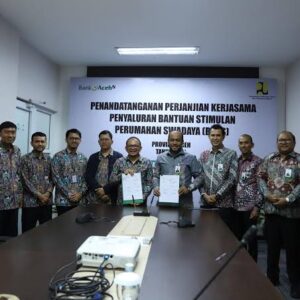 Bank Aceh Salurkan Rp.70 M Bantuan Stimulan Perumahan Swadaya.