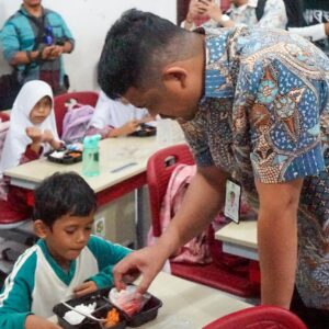 Uji Coba Makan Bergizi Gratis di Medan.