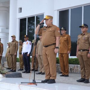 Sekda Asahan Pimpin Apel Gabungan