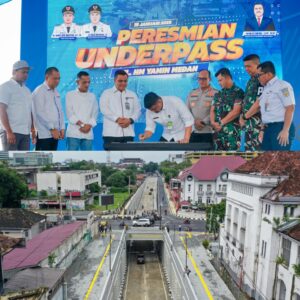 Bobby Nasution Resmikan Underpass Jalan HM Yamin